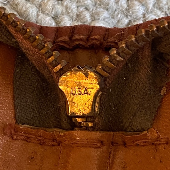 VTG I Lifton I Deep Buff Split Cowhide Leather Zipper Portfolio Underarm Case - Picture 13 of 16